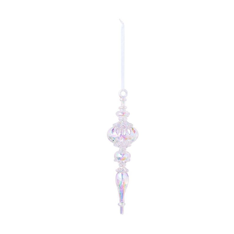 Wonderland Long Tapered Christmas Tree Decoration 16cm Assorted, , hi-res