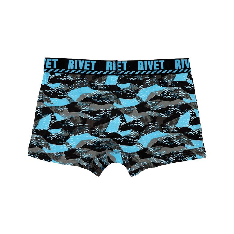 Rivet Men's Trunks 2 Pack, Blue/Aqua, hi-res