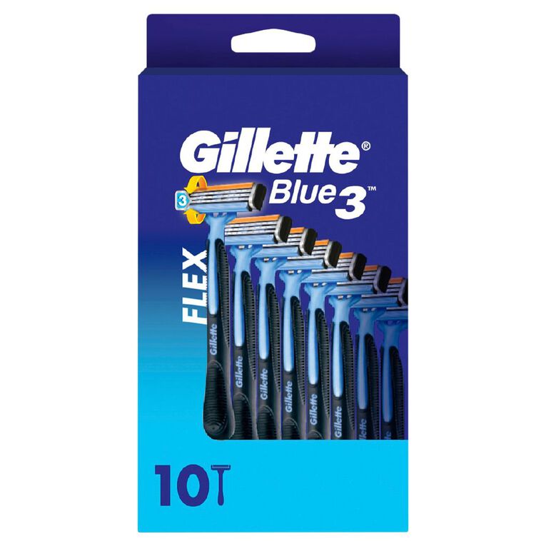 Gillette Blue3 Smooth Male Disposable Razor 10 Pack, , hi-res