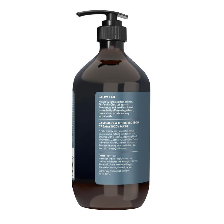 Glow Lab Bodywash Creamy Cashmere And White Blossom 900ml, , hi-res