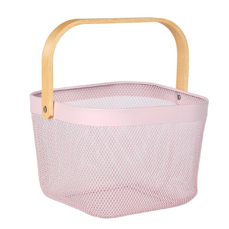 Living & Co Mesh Basket Pink, , hi-res