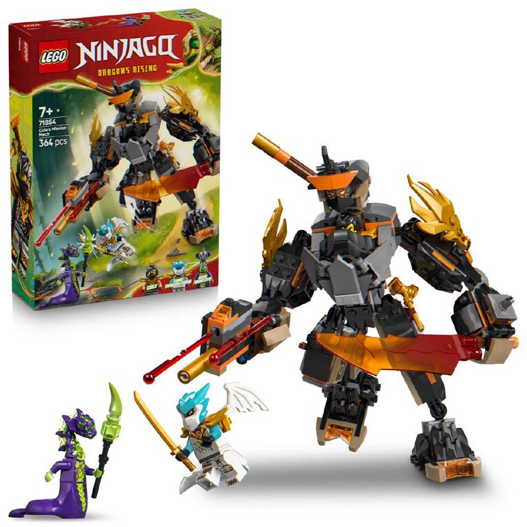 LEGO Ninjago Coles Mission Mech & Dragon Zane 71854, , hi-res