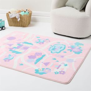Living & Co Kids Printed Princess Rug 130 x 100cm