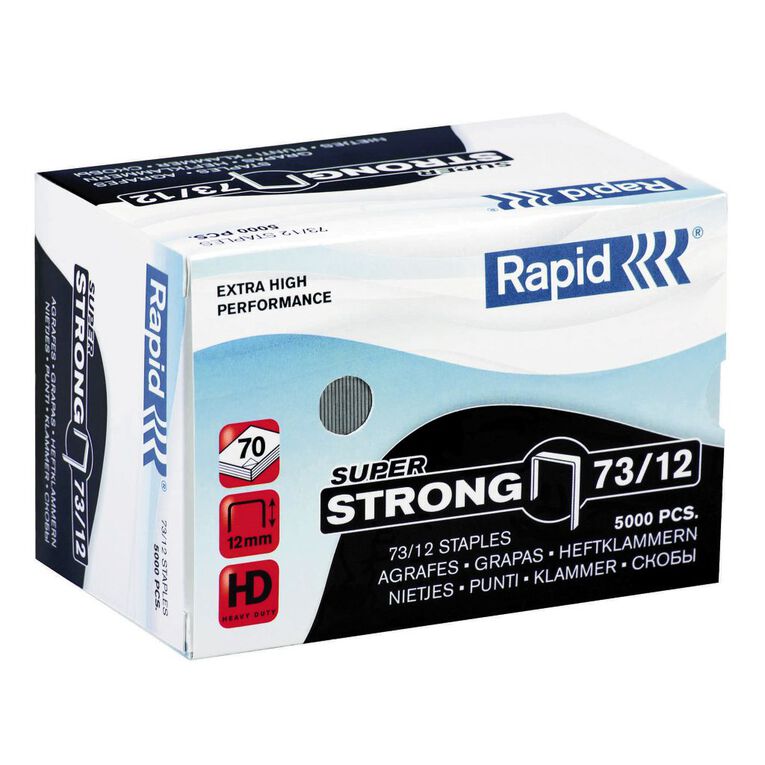 Rapid Staples 73/12 5000 Pack Silver, , hi-res
