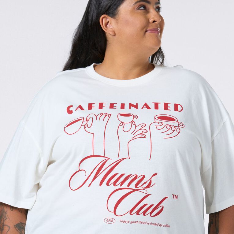 H&H Women's Short Sleeve Mothers Day Tee, White, hi-res