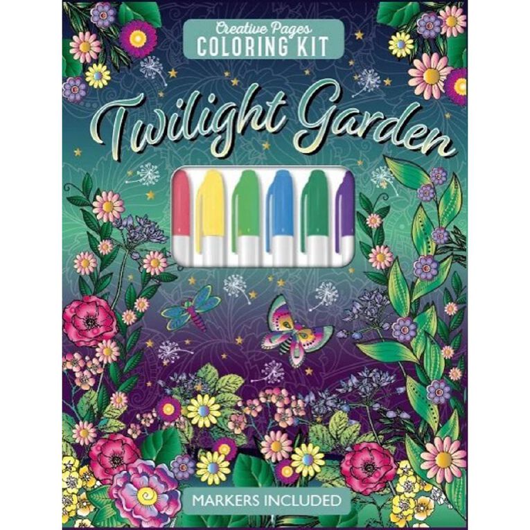 Creative Pages: Twilight Garden Coloring Kit, , hi-res