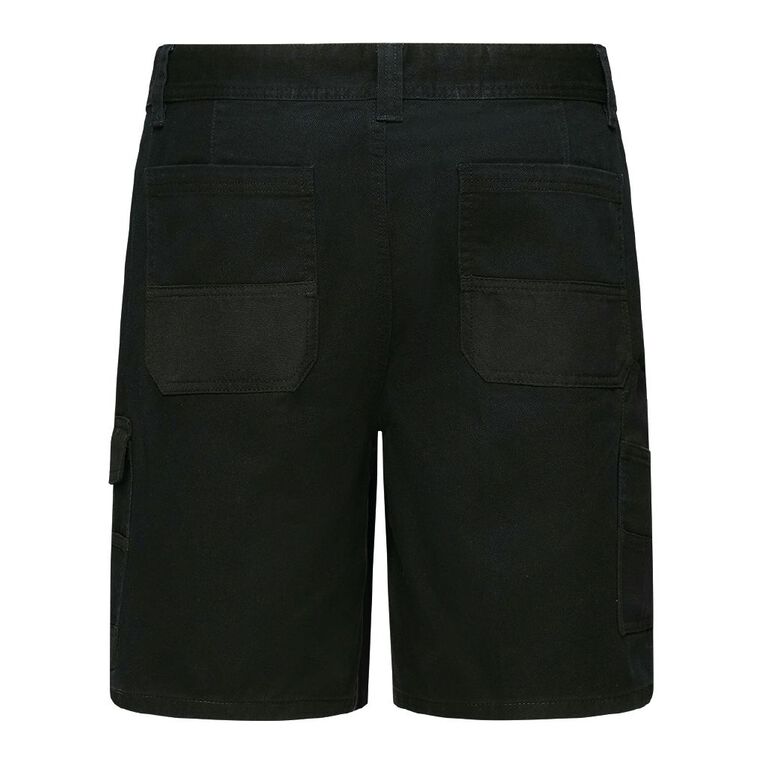 Rivet Men's Utlilty Shorts, Black, hi-res