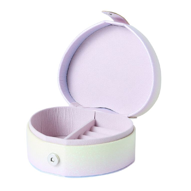 Living & Co Kids Rainbow Heart Shaped Jewellery Box, , hi-res