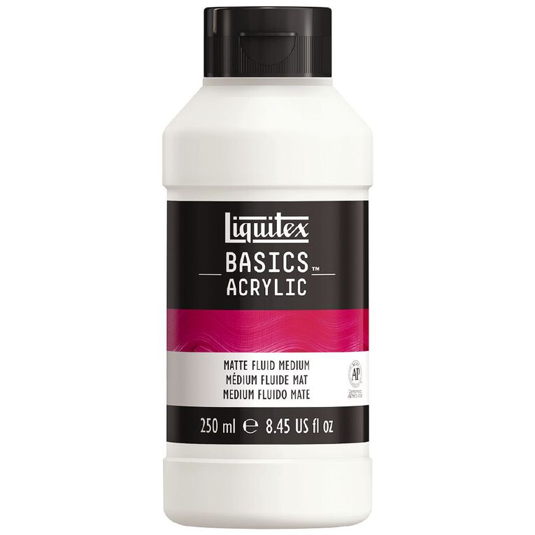 Liquitex Basics Acrylic 250ml Matte Fluid Medium, , hi-res