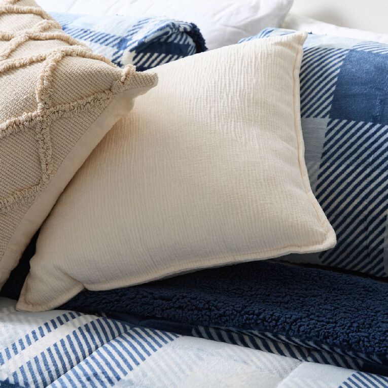 Living & Co 3 Piece Comforter Set Sullivan Blue King, , hi-res