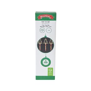 Wonderland Solar Christmas Tree Lights Warm White 5 Pack