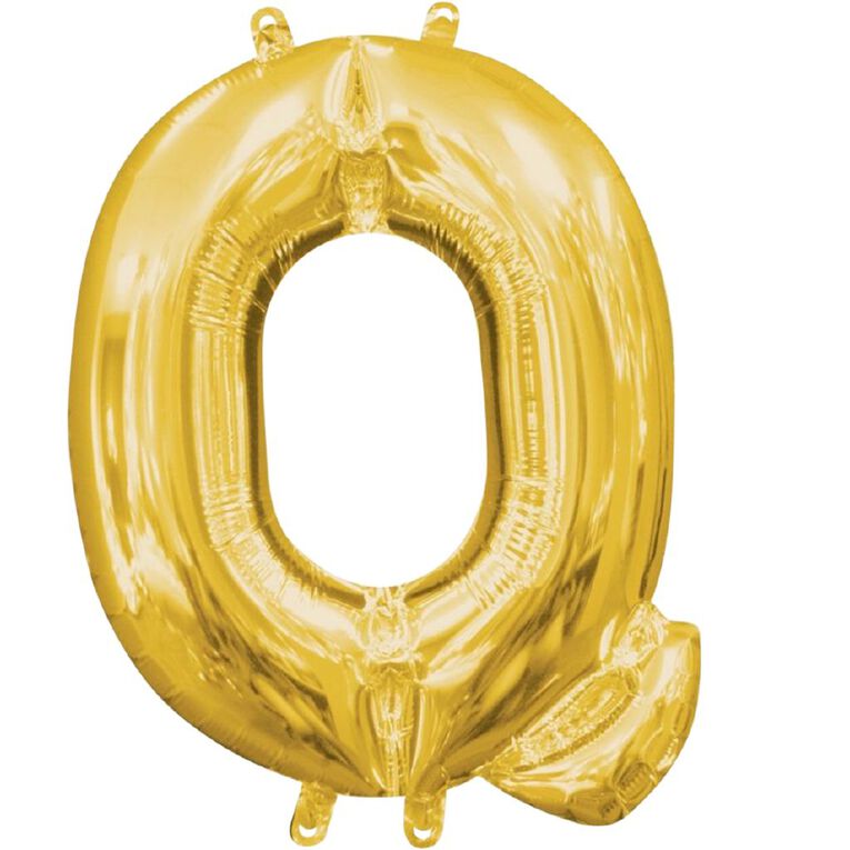 Anagram Small-Size Air Letter Q Gold Balloon, , hi-res