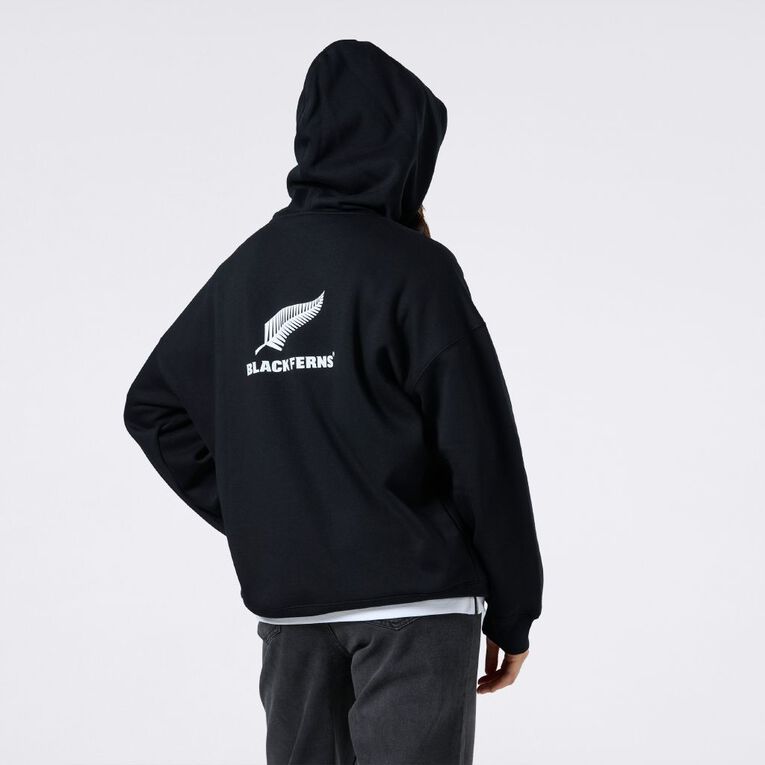 Black Ferns Adults' Oversized Hoodie, Black, hi-res