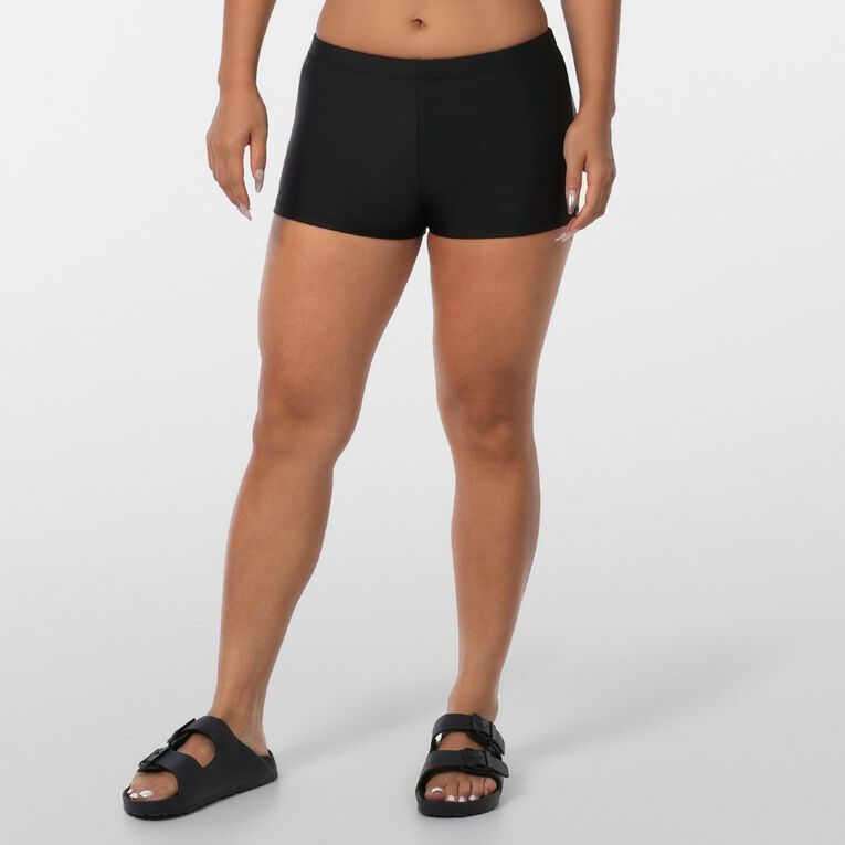 H&H Women's Boyleg Bikini Pants, Black, hi-res