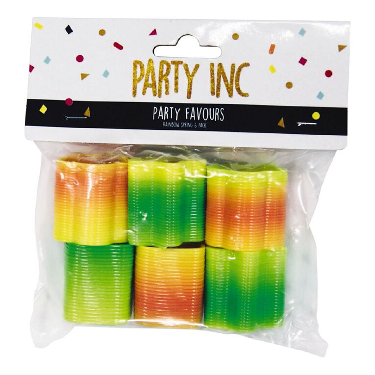 Party Inc Party Favours Rainbow Spring 6 Pack, , hi-res