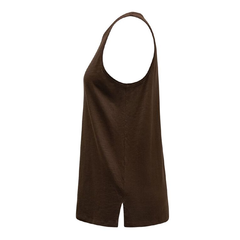 Active Intent Women's Active Tank, Brown Dark, hi-res