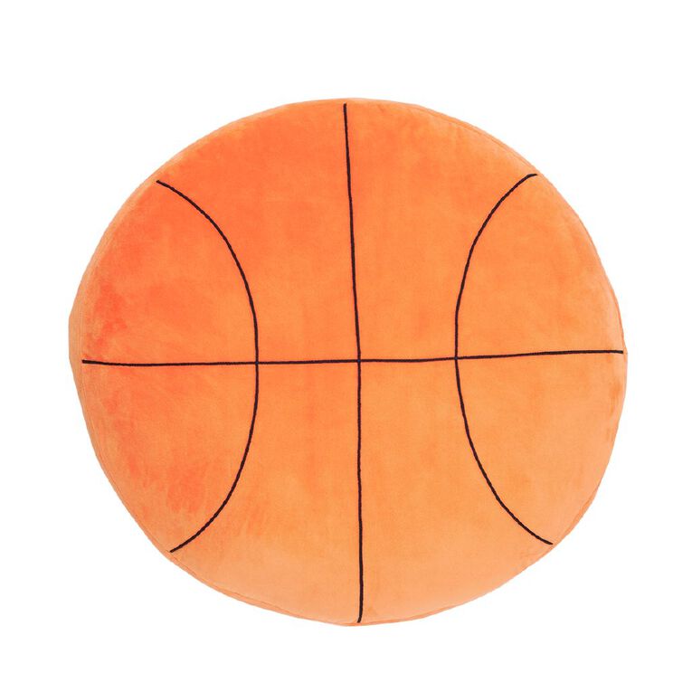 Living & Co Kids Floor Cushion Basketball Orange, , hi-res
