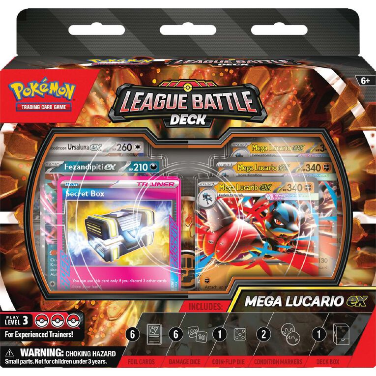 Pokemon Mega Lucario Ex League Battle Deck LIMIT 2 PER CUSTOMER Assorted, , hi-res