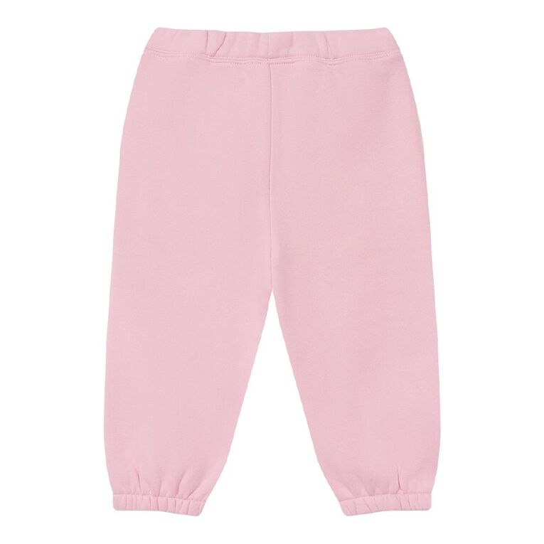 Young Original Toddler Girls' Cosy Fleece Trackpants, Pink Mid, hi-res