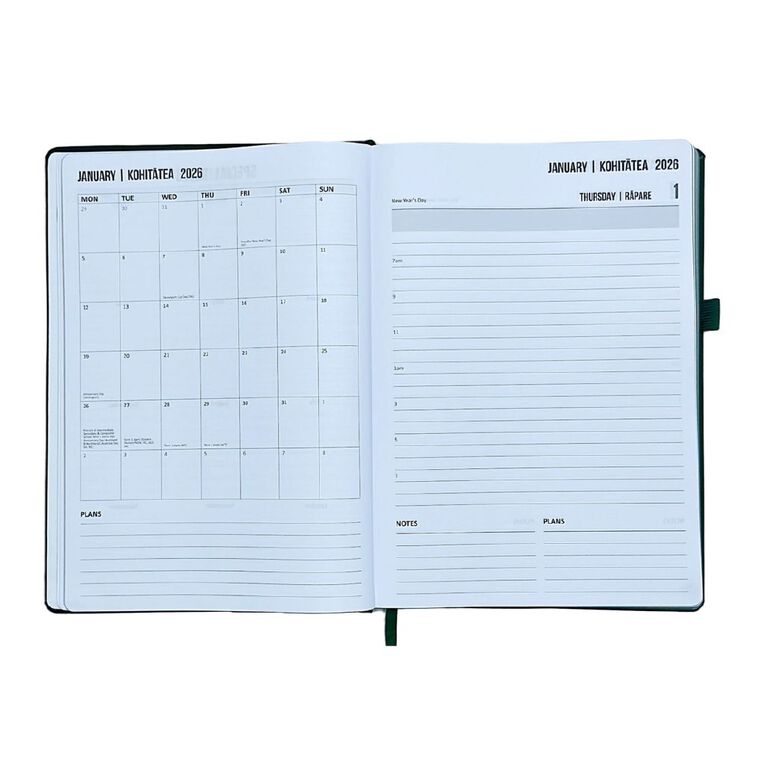 WS 2026 Diary Day To Page Green Dark, , hi-res