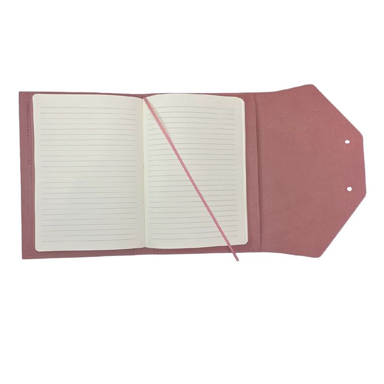 Uniti Stationery Pu A5 Journal Wallet Pink, , hi-res