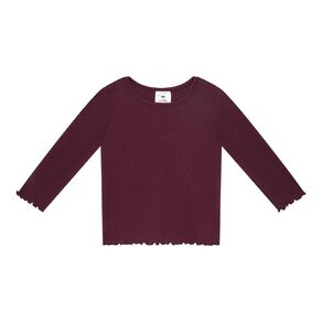 Young Original Toddler Girls' Long Sleeve Rib Tee