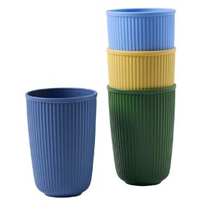 Living & Co Tropical Picnic Cups Multi-Coloured 4 Pack