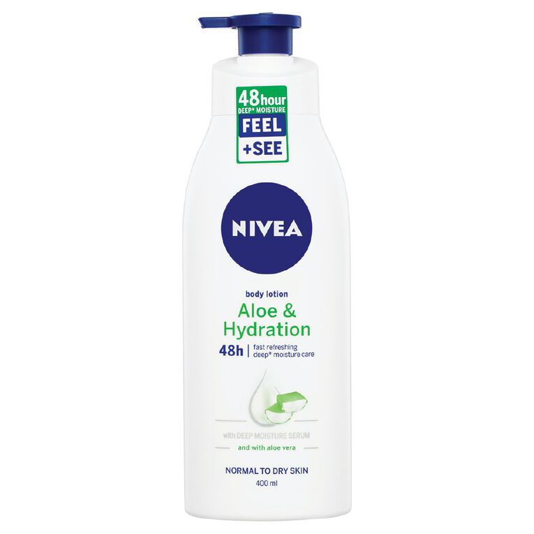 Nivea Aloe Vera Body Lotion White 400ml, , hi-res