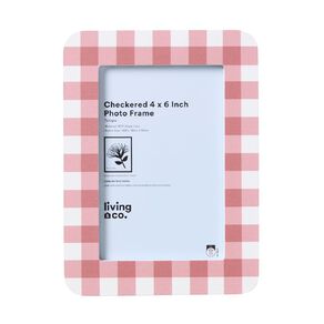 Living & Co Checkered Frame 4in x 6in