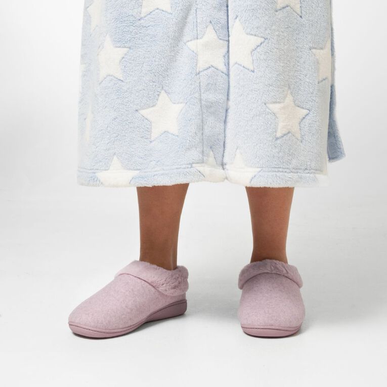 H&H Women's Recycled Memory Slippers, Pink Dark, hi-res