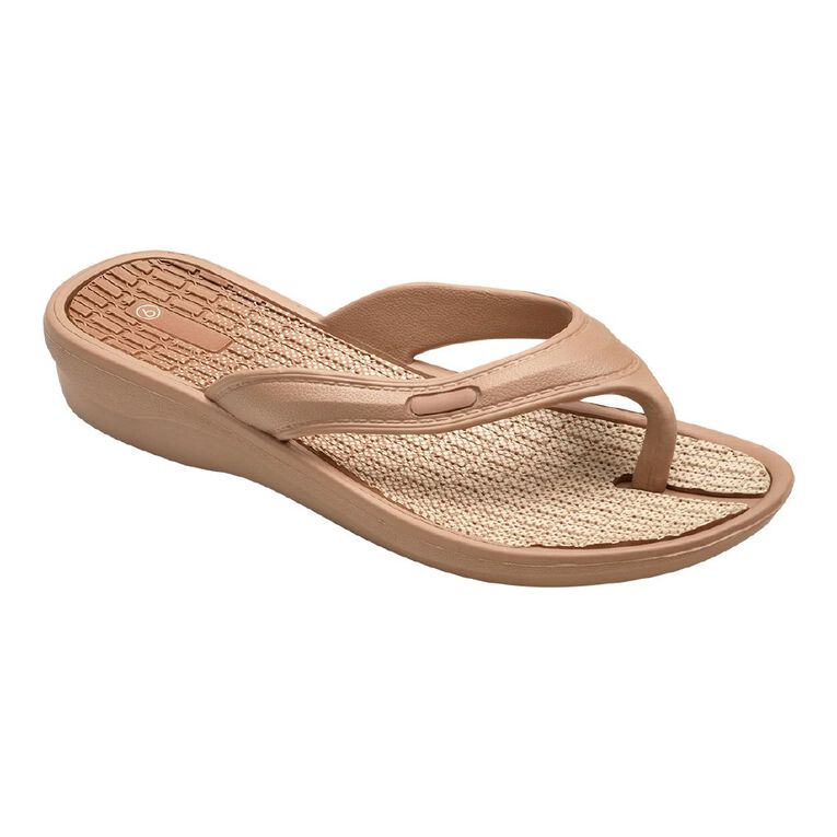 H&H Women's Sporty Jandals, Natural, hi-res