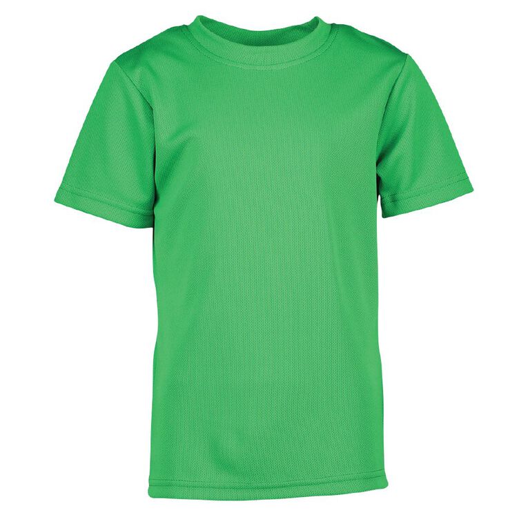 Schooltex Kids' Breezeway Tee, Green Mid, hi-res