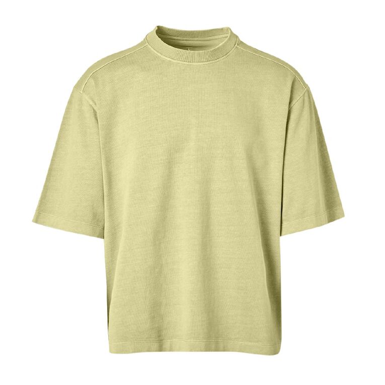Garage Men's Heavy W Tee Washed, Green Mid, hi-res