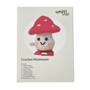 Uniti Craft Adults Crochet Kit Mushroom