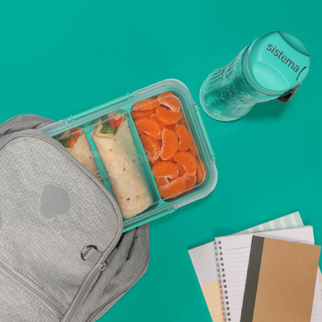 Sistema Frischhaltedose 1,15l - Luftdicht & Auslaufsicher Mit 2 Tabletts