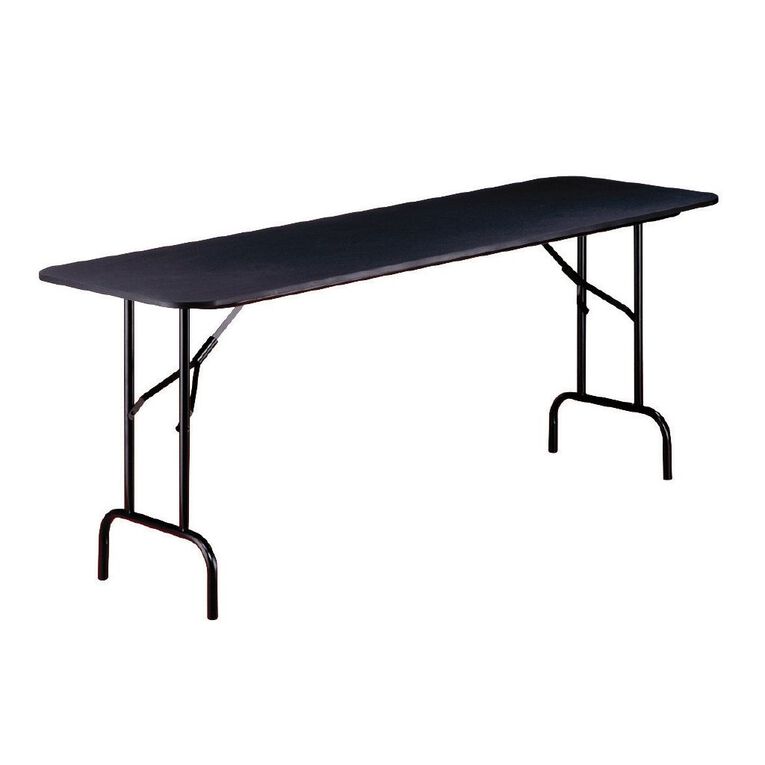 Living & Co Trestle Table Black, , hi-res