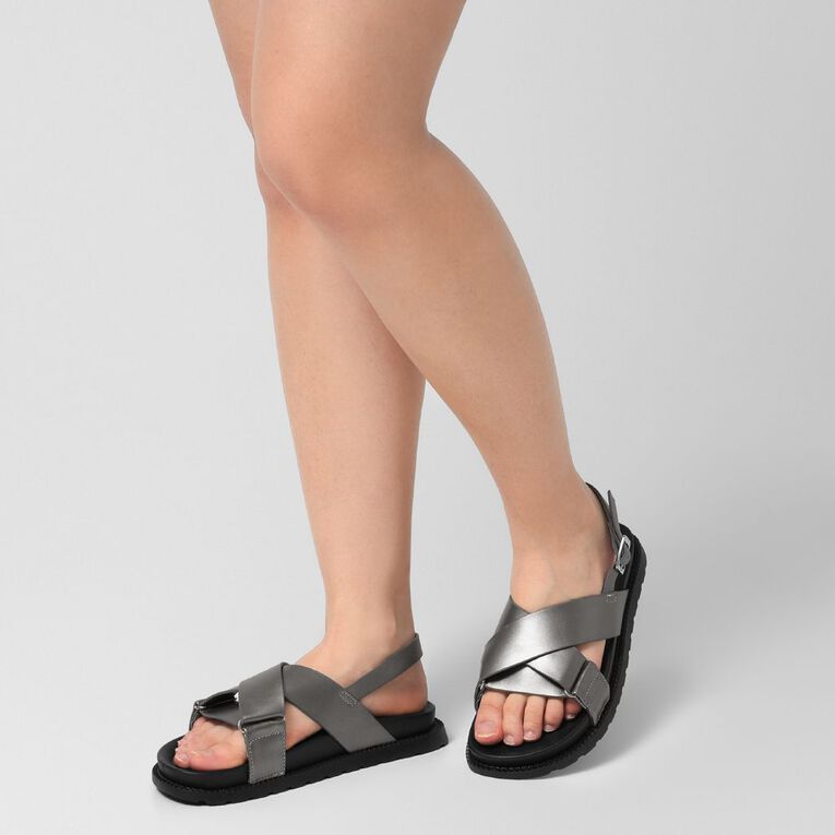 H&H Women's Xover Chunky Sandals Pewter, Pewter, hi-res