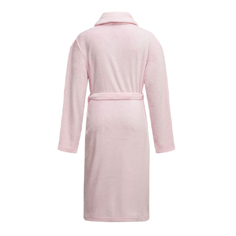 H&H Women's Coral Fleece Robe, Pink Light, hi-res