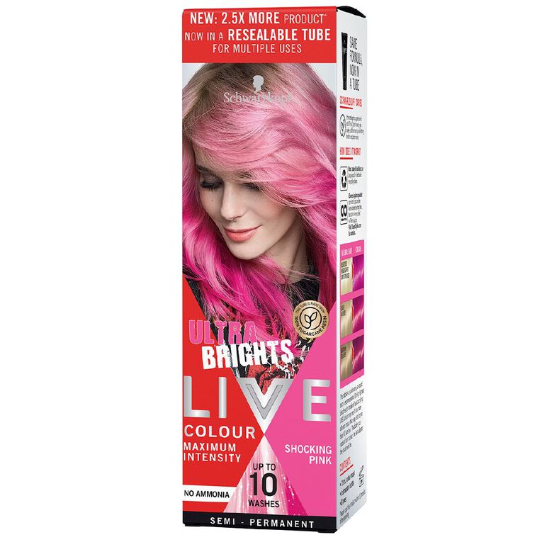 Schwarzkopf UBs LIVE Colour Shocking Pink 75ml, , hi-res