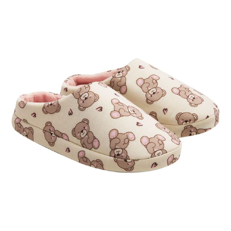 Young Original Senior Kids' Essential Slippers, Cream, hi-res
