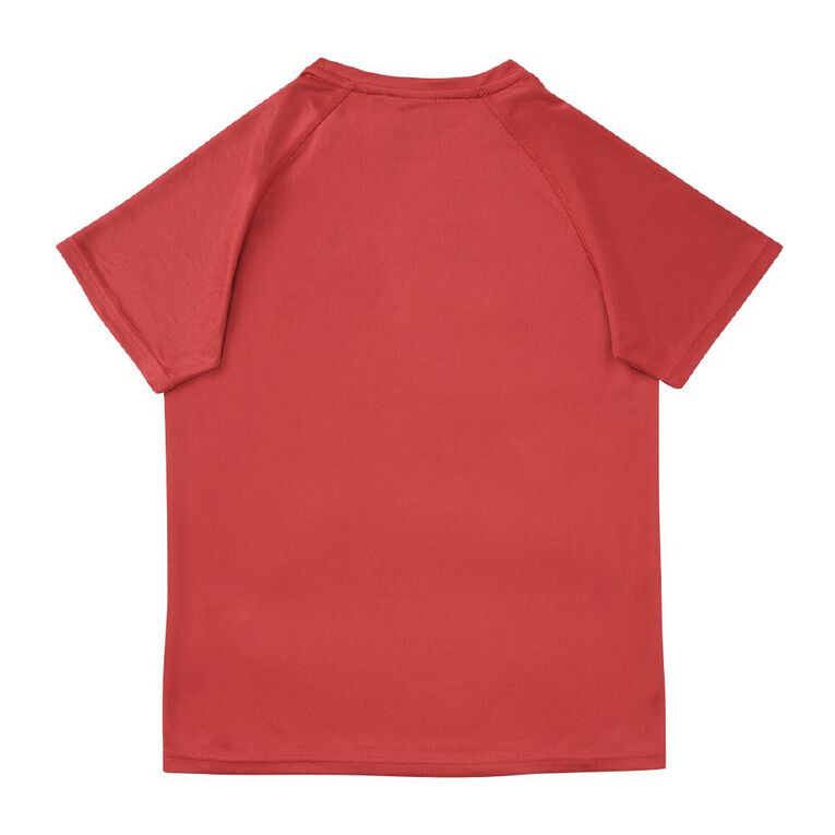 Schooltex Pt England Year 7 & 8 Only Sport Tee with Embroidery, Red Mid, hi-res