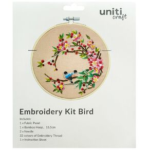 Uniti Embroidery Kit 6 inch Bird