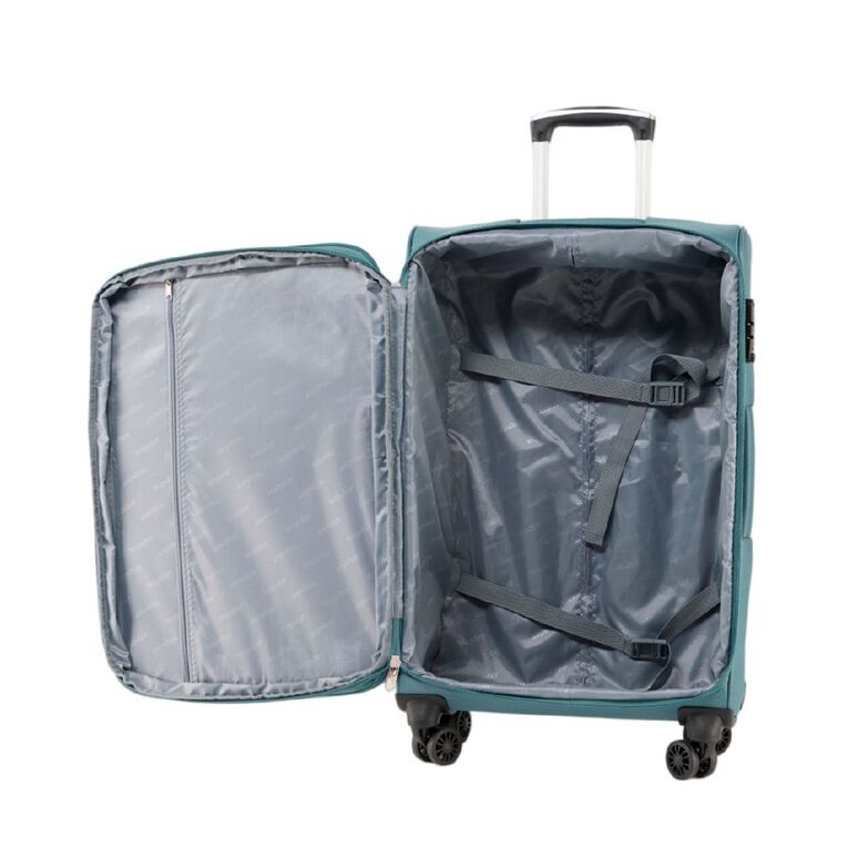 Wander Premium Soft Checked Suitcase 4 Wheel 70cm, , hi-res