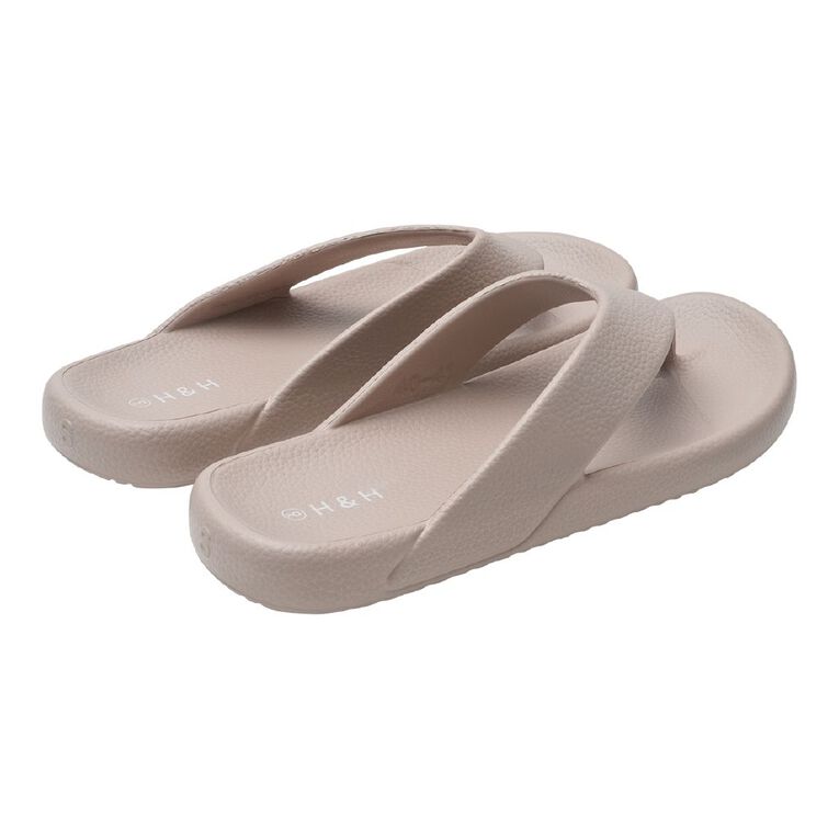 H&H Women's EVA Jandals, Taupe, hi-res