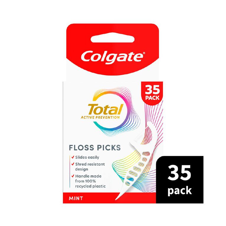 Colgate Total Floss Pick 35 Pack, , hi-res