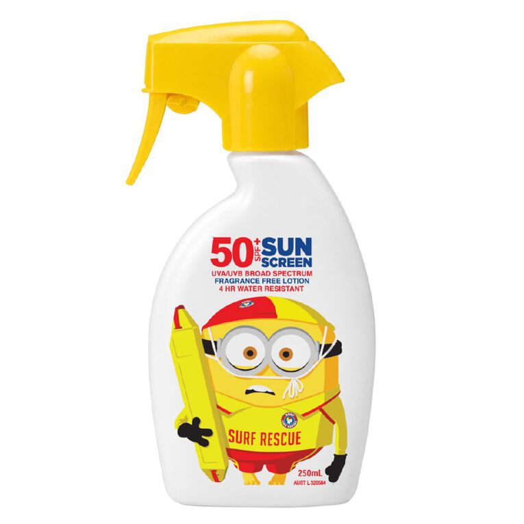 Surf Life Saving Minions SPF 50+ Spray 250ml, , hi-res