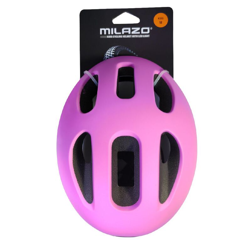 Milazo Kids' Cycling Helmet with LED Yellow, , hi-res