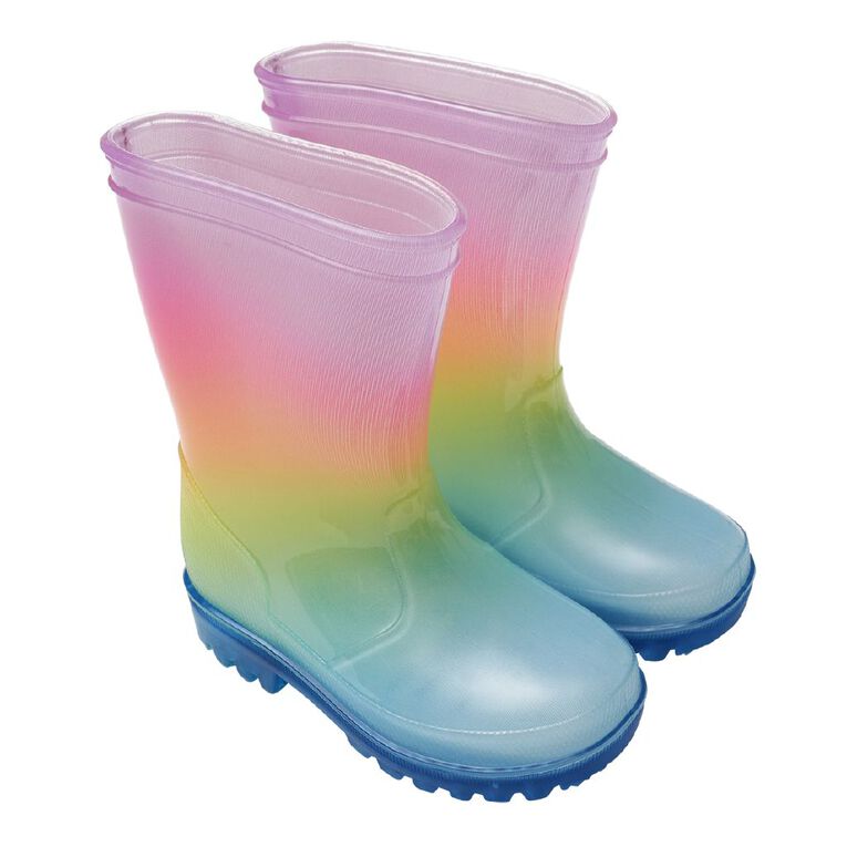 Young Original Junior Kids' Printed Light Up Gumboots, Multi-Coloured, hi-res