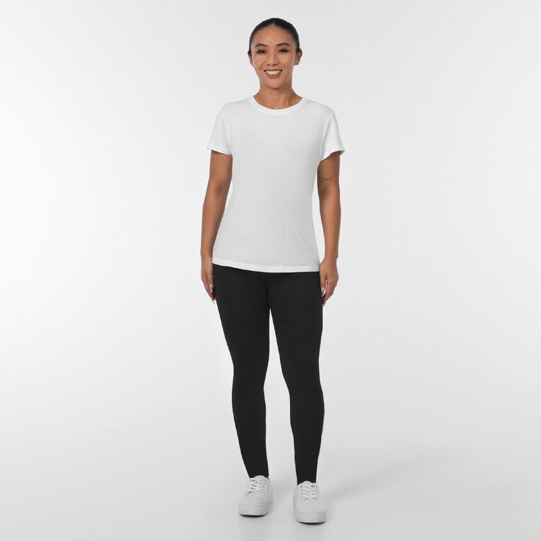 H&H Women's Slim Waistband Jegging, Black, hi-res