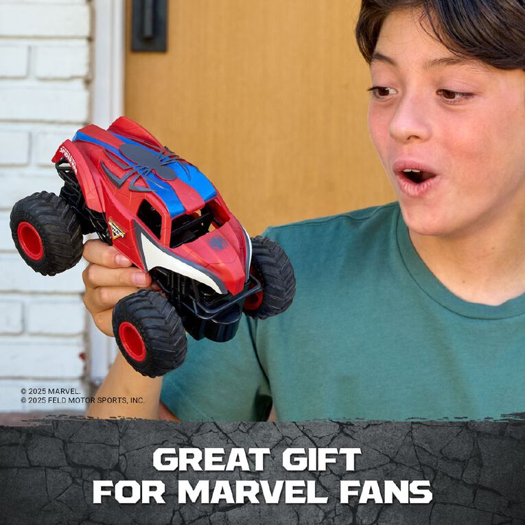 Monster Jam 1:24 Remote Control Spider Man Monster Truck, , hi-res